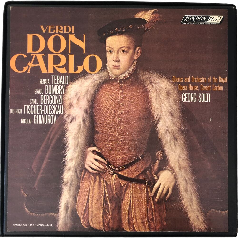 Giuseppe Verdi - Don Carlo w Tebaldi 4x Vinyl Record London 1432 A4432 Opera
